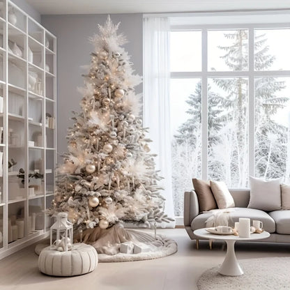 Weicher Teppich für den Weihnachtsbaum